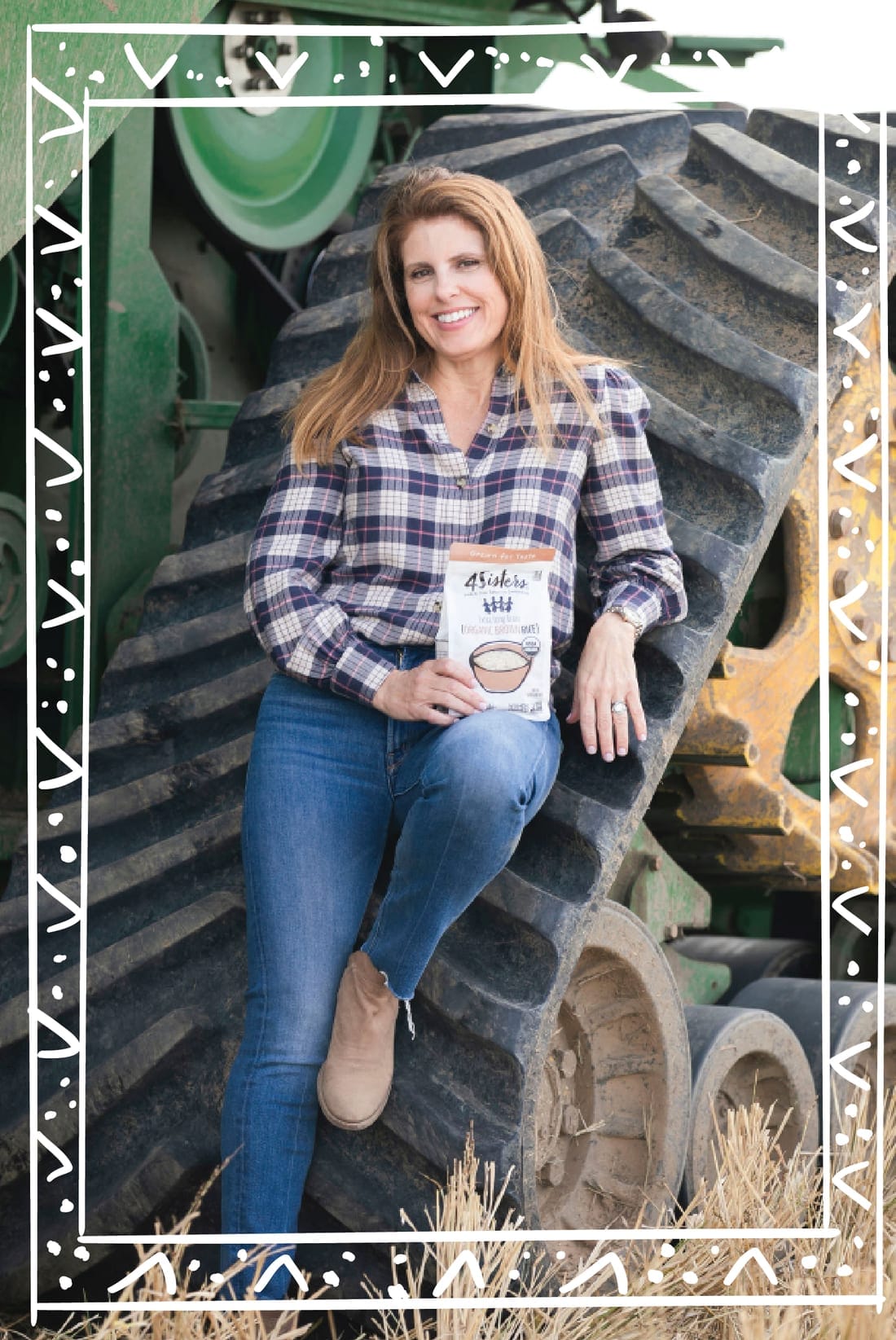 Portrait of Felicity Kennedy on the family rice farm