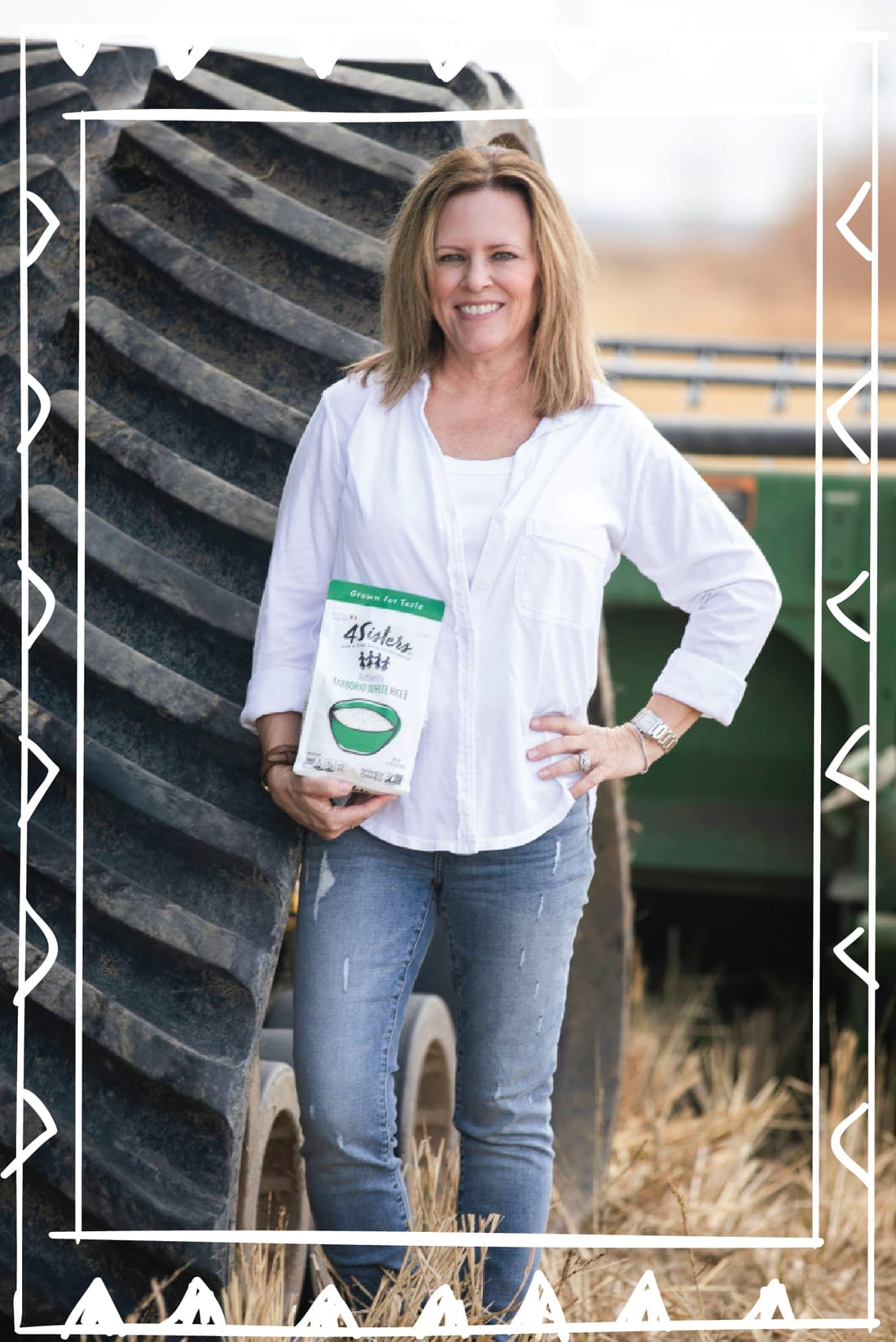 Portrait of Patchez Kennedy on the family rice farm