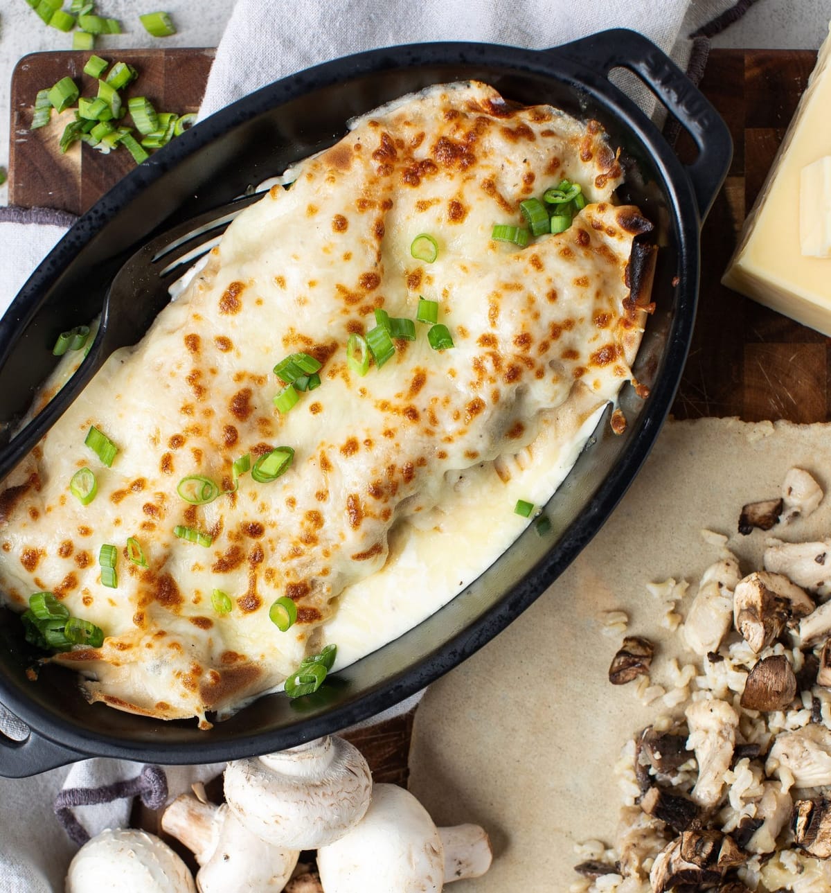 Chicken & Rice Crepes