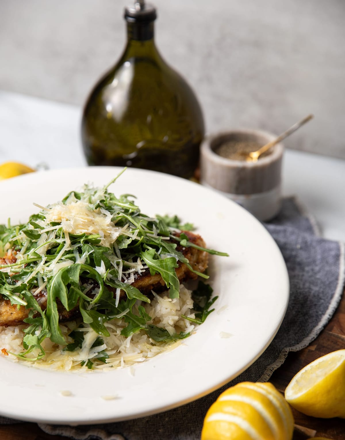 Chicken Parmesan with Arugula & Lemon Vinaigrette