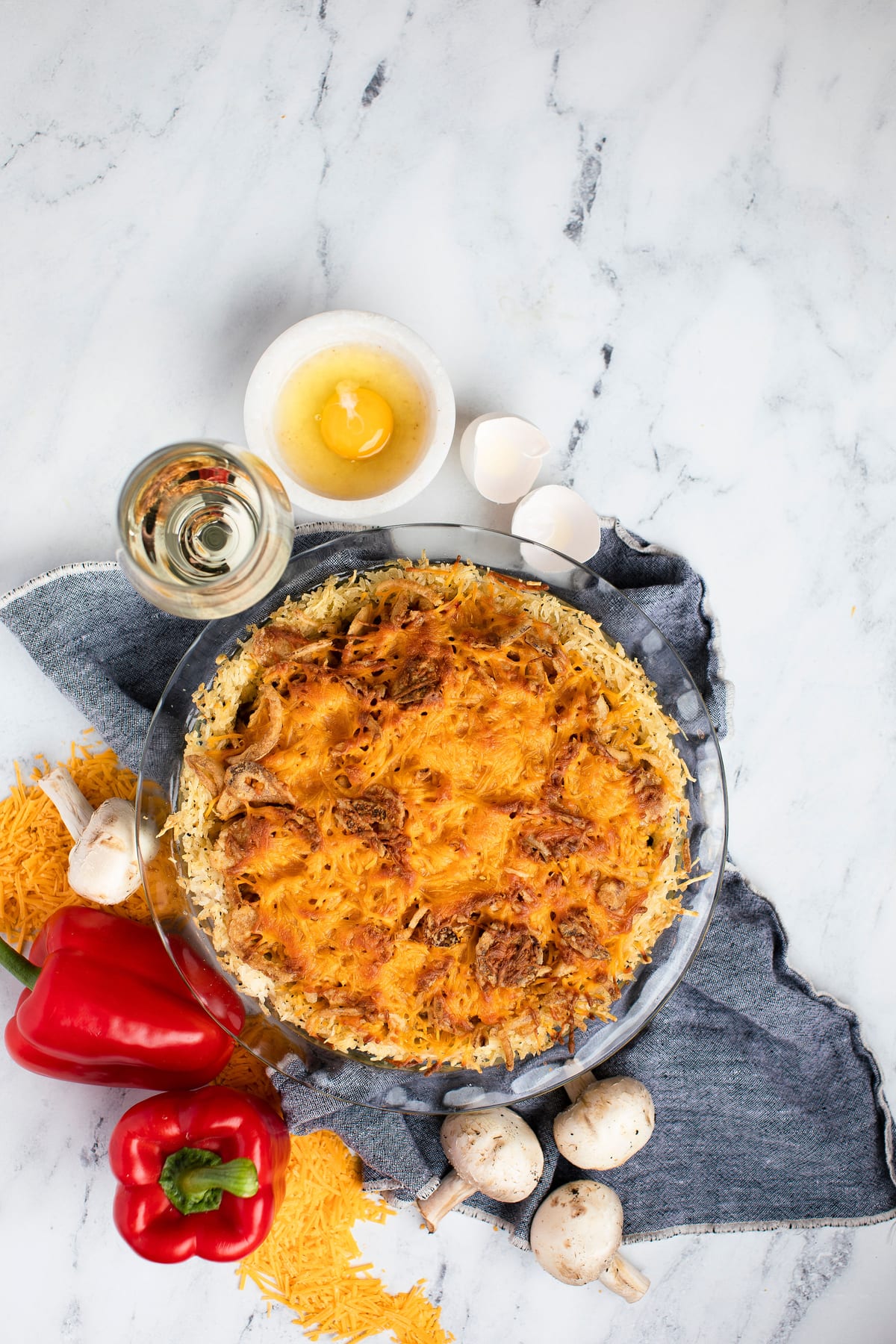 Chicken Pie With Crispy Rice Crust