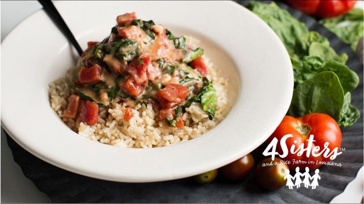 Creamy Spinach & Tomatoes