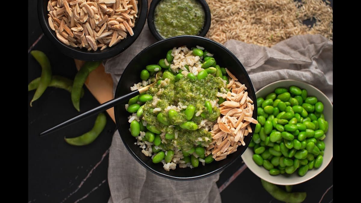 Edamame Brown Rice Bowl
