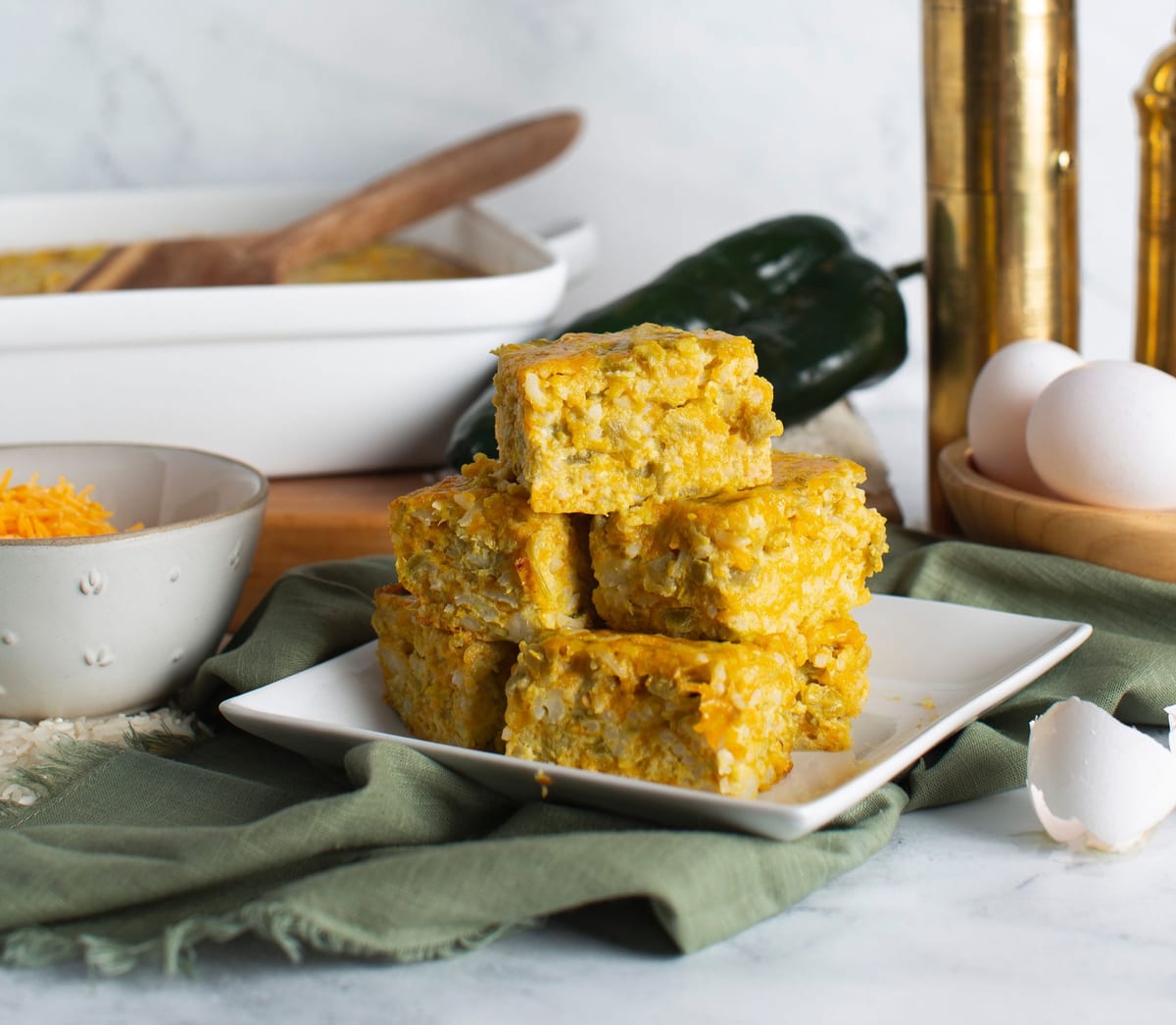 Green Chili Squares