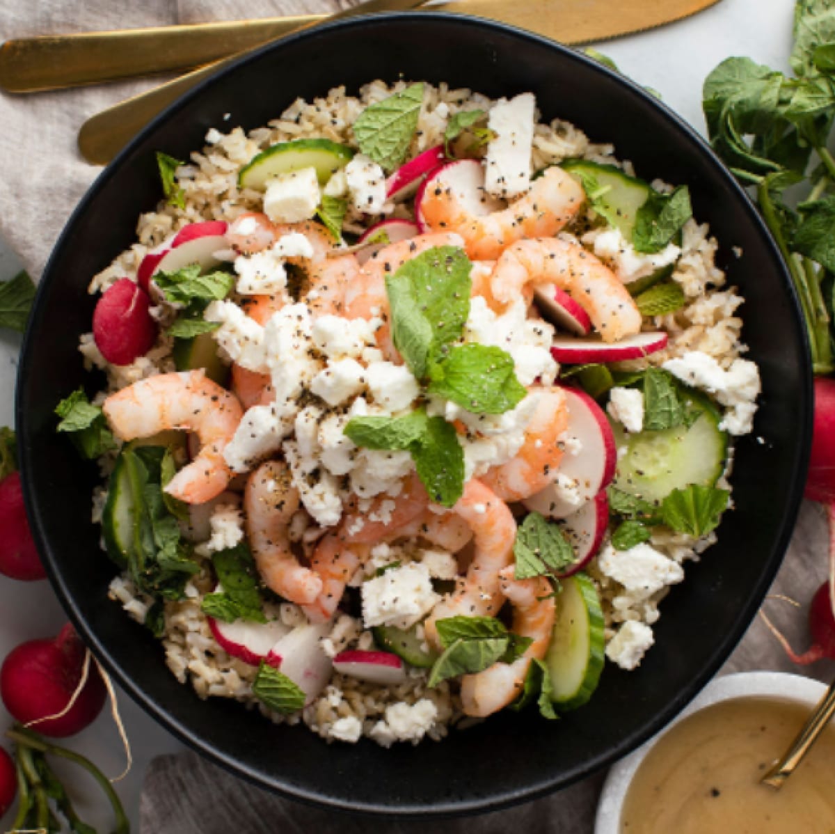 Light Radish Rice Salad