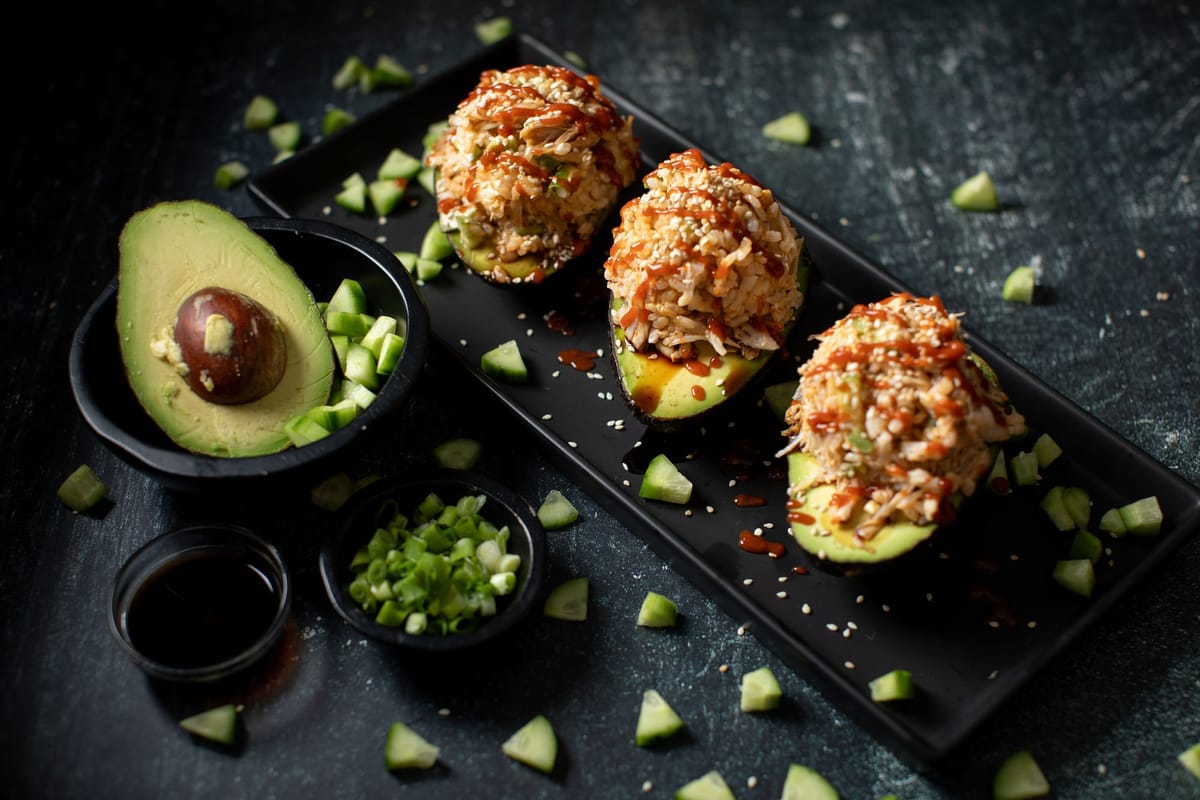 Sushi Stuffed Avocado